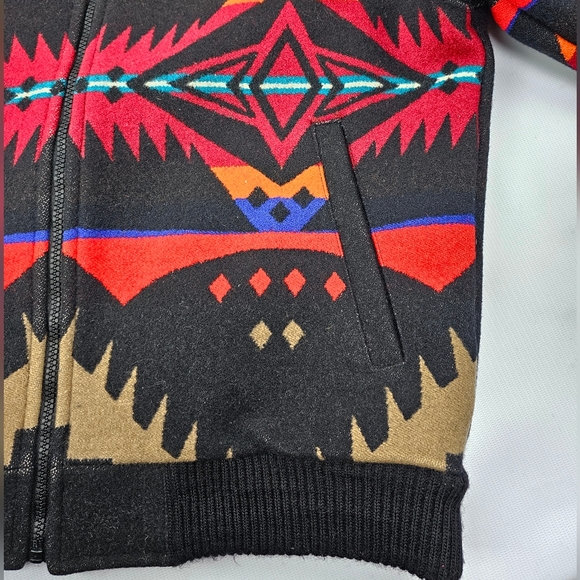 Pendleton High Grade Westernwear Med. Aztec Southwestern Jacket Vintage - Picture 3 of 10